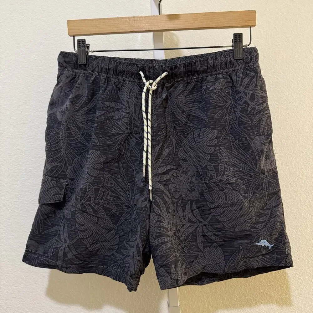 TOMMY BAHAMA NAPLES SANTIAGO PALMS SWIM TRUNKS SZ M $118